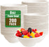 200 PACK 8 oz Paper Bowls, Compostable Disposable Heavy-Duty Biodegradable Bowls for Salad, Cereals, Snacks