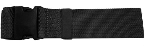 Gait Belt with Plastic Buckle by LiftAid - Transfer and Walking Aid with Belt Loop Holder, 60"L x 2"W (Black)