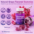 Resveratrol Gummies 1500mg - Sugar Free Supplement with Quercetin, Grape Seed, Acai Berries Extracts for Antioxidant,