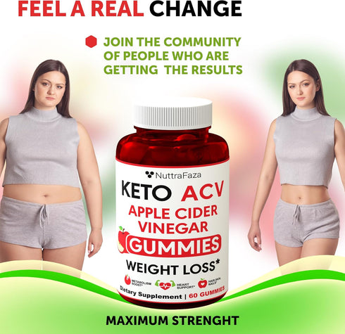 NuttraFaza INC Gummies Gummies Gummies Keto ACV Advanced Weight Loss - ACV Keto for Weight Loss for Women and Men
