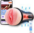 Rewuwa 7.5" Mens Sex Toys Male Masturbator, Vibrating Masturbator Squeezable Pocket Pussy for Men with Depth Lifelike