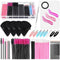 Disposable Makeup Applicators Kit, Triangle Puff Mixing Palette, Artist Supplies with Storage Box