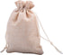 Sansam 50pcs 2.8X3.60 Inch Drawstring Burlap Gift Bags, Small Jute Jewelry Pouches for Christmas, Wedding, Party