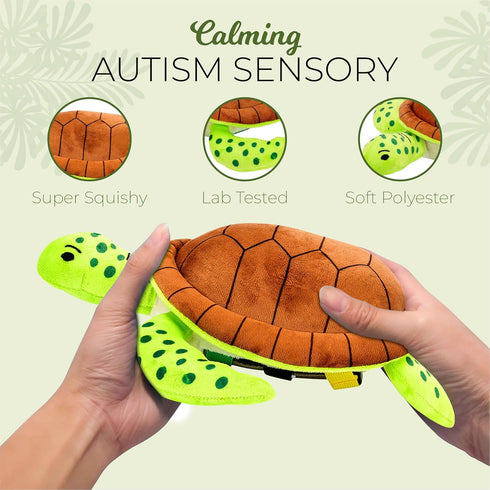 JMIJ Sea Turtle Dementia Products for Elderly Calming and Comforting Sensory Fidget Toy for Adults with Dementia