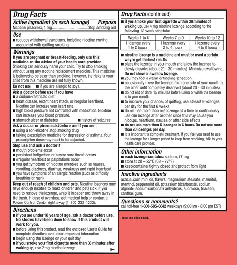Habitrol Nicotine Lozenges - 4 mg Mint Flavor to Reduce Cravings & Help Quit Smoking (72 Count)