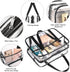 Large Clear Toiletry Bag, Thick Transparent Waterproof Cosmetic Bag, Easy Clean Diaper Case Luggage Organizer