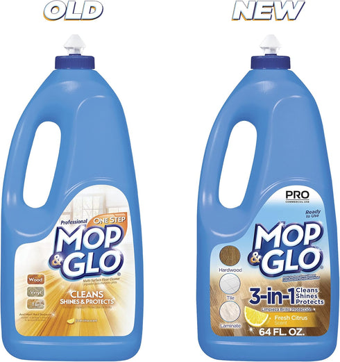 Mop & Glo 64 Oz Professional Multi-Surface Floor Cleaner, Fresh Citrus Scent