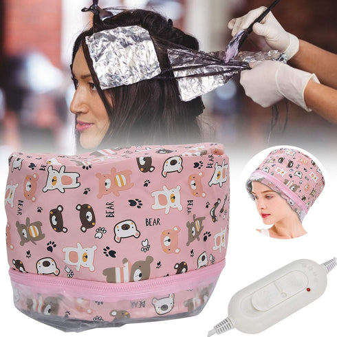Hair Care Hat, Electric Hair Steamer with 3 Mode Temperature Control, Detachable Oil Treatment Tool