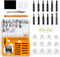 Upgraded All-in-One Magnetic Eyeglass Repair Kit, 12 Screwdriver Bits, Nose Pads, Screws, and Tweezer