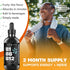 B1 B6 B12 Vitamin Liquid Drops - Nerve, Energy, Brain Support Supplement - Fruity Flavor - Methylcobalamin, Thiamine,
