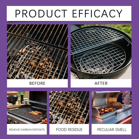 OGoeesy BBQ Grill Cleaner Spray for Outdoor Grills Safe Heavy Duty Cleaner for Burnt Food & Grease Kitchen Cleaner