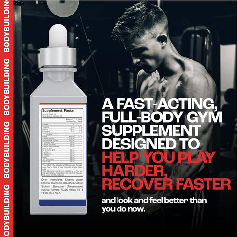 Muscle Maker Post Workout Serum - Enhanced Men's Health with Antioxidant Boost, Vitamin C & Zinc, Creatine for Fitness,
