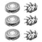 Replacement Heads for Electric Shavers, Waterproof Replacement Blades for Men's Shaver, 3-Pack