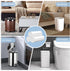 Small Trash Bags 4 Gallon - 108 Count Leakage-Proof, Unscented White 15L Small Garbage Bags for Office, Bedroom,