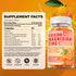 Calcium Magnesium Zinc Gummies with D3, B6 & K2, 1000mg Calcium Gummies for Adults and Teens, Sugar Free, 60 Count