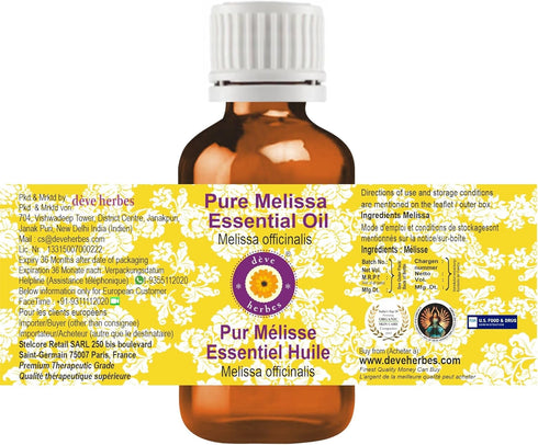 Deve Herbes Pure Melissa Essential Oil 30ml (1 oz)