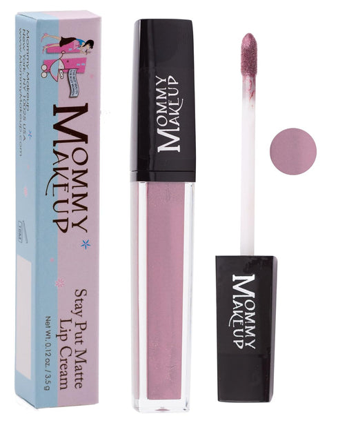 Mommy Makeup Stay Put Matte Lip Cream, Kiss-proof, Transfer-proof, Smudge-Proof, Waterproof, Long Lasting Lipstick with