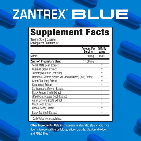 Blue Weight Loss Supplement Pills - Dietary Supplements for Weight Loss - 84 Count