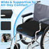 ComfyInLove Tailbone Wheelchair Seat Cushion for Pressure Relief, Cooling Gel Memory Foam Chair Cushion with Slope-Edge