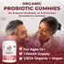 MaryRuth Organics USDA Organic Probiotic Gummies, Digestive & Immune Support, 2.5 Billion CFU, 60 Count