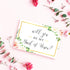 Maid of Honor Proposal Box - 1 Pack Floral Design Gift
