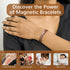 2Pcs Magnetic Copper Bracelets for Women, Vintage Flower 99.99% Pure Copper Cuff Jewelry with 3500 Gauss Magnets