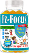 Ez Focus Gummies for Kids - Chewable Focus Vitamins for Brain Support, Attention & Calming, Natural Omegas DHA