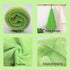 Microfiber Cleaning Cloth for Kitchen, Housekeeping, and Electronics, Thick Lint Free Drying Towel (12"x12") Green-6