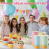Ninehaoou 100 Summer (10 oz) Pcs Ice Cream Cups Bulk Paper Disposable Dessert Bowls Ice Cream Bowls Paper Dessert Cups