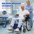 JZHLLA Wheelchair Leg Rest Pad High-Density Foam Leg Support with Adjustable Straps and PU Cover Lower Leg Stabilizer
