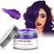 Purple Hair Dye Wax Temporary Color Pomade 4.23 oz, Natural Instant Hair Styling Clay for Halloween, Cosplay, Party