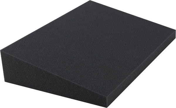DeluxeComfort Foam Stress Relief Wedge - 15" x 10" x 1"-3" Rise - Therapeutic Back Pain Relief, Grey