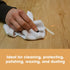 Pack 4 Furniture Clinic of Microfiber Cloths Lint Free - White Cleaning Cloths - Reusable and Washable
