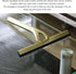 Shower Squeegee for Glass Doors, Stainless Steel Window Squeegee, Non-Slip Handle for Bathroom and Tile Cleaning