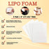 Medcore 4 Pack Lipo Foam Board - Post Surgery Ab Board for Liposuction, C-Section, Tummy Tucks, BBL Surgeries
