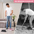 Broom and Dustpan Set, Outdoor Broom with Dustpan for Home Commercial Cleaning, Long Handle