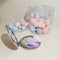 50 PCS Small Mini Makeup Sponges, Multi Colored Beauty Blender with Makeup Mirror, Facial Tools