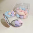 50 PCS Small Mini Makeup Sponges, Multi Colored Beauty Blender with Makeup Mirror, Facial Tools