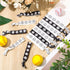 Volleyball Hair Ties - 20 Pcs Accessories, No Crease Ribbon Ponytail Holders for Girls Women Players (Black, White)