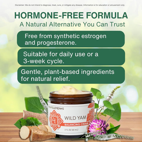 Wild Yam Balancing Cream, 2 OZ - 1st Place Winner at 2023 International Herb Symposium for Creams