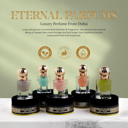 Musk Tahara Collection - Luxury Perfume from Dubai, Long Lasting Pure Concentrated Oil, 12ml