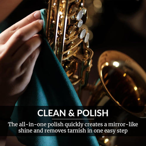 HOPE'S Brass Polish and Cleaner, 8 oz, Pack of 2 - Safe for Brass, Copper, Chrome, and Sterling Silver