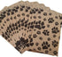 N'ice Packaging 100 Bags Flat Plain Paper or Patterned Bags for Candy, Cookies, Party Favors, Gift Bags (5" x 7", Paw