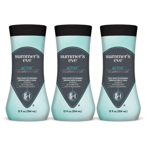 Summers Eve Active Daily Performance All Over Feminine Body Wash, Feminine Wash
