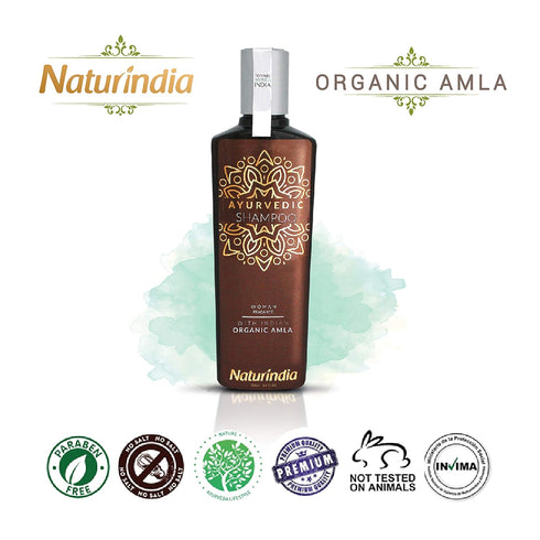 Ayurvedic Organic Shampoo for Hair Growth - Amla Indian Vitalize Formula with Vitamin C & B-Complex for Women