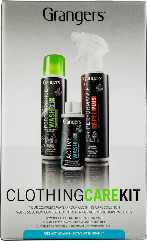 Granger's Outdoor Clothing Care Kit, Clean and Waterproof Outerwear