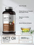 Horbaeach Keto MCT Oil Capsules 3600mg | 300 Softgels | Coconut Oil Pills, Non-GMO and Gluten Free