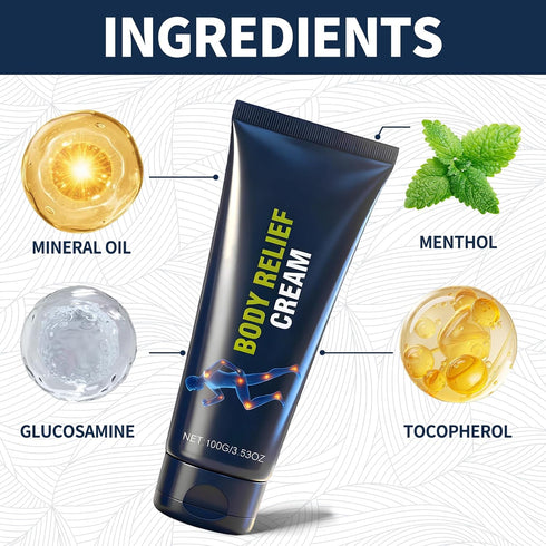 MYSQIHO (200g) Body Relief Care Cream, Contains Arnica, Msm Joint Relief Cream, Suitable for Feet, Hands, Legs