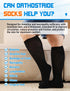 Orthostride 3 Wide Diabetic Socks for Men Women Plus Size, Extra Long Edema Sock with Thickened Sole, Non-Binding Loose