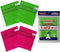 Korean Asian Exfoliating Bath Washcloth Mitt for Dead Skin Removal, Exfoliating Body Scrubber, Green2 Red2